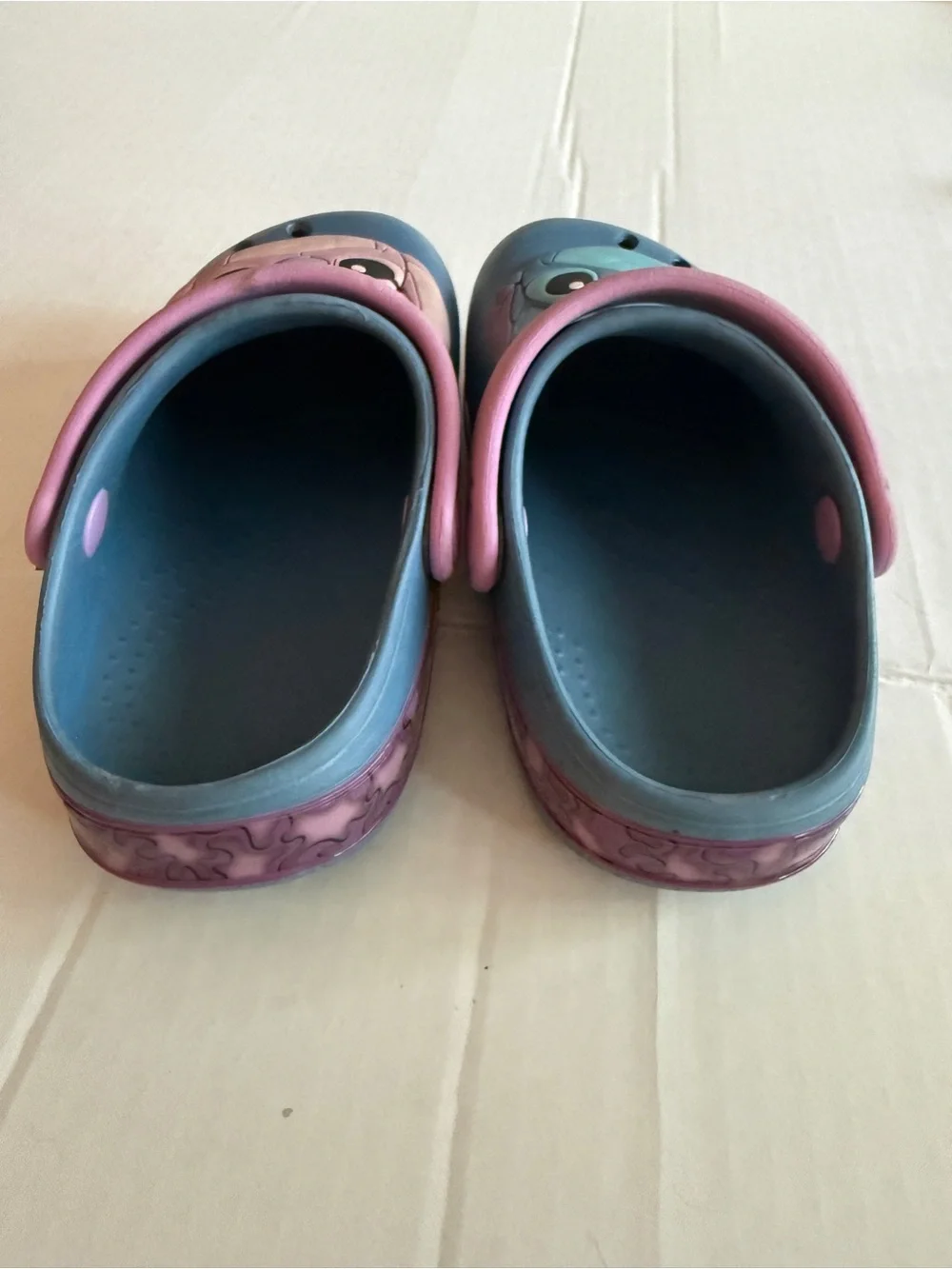 Disney Blue & Pink Stitch Slip-On Kids Clogs